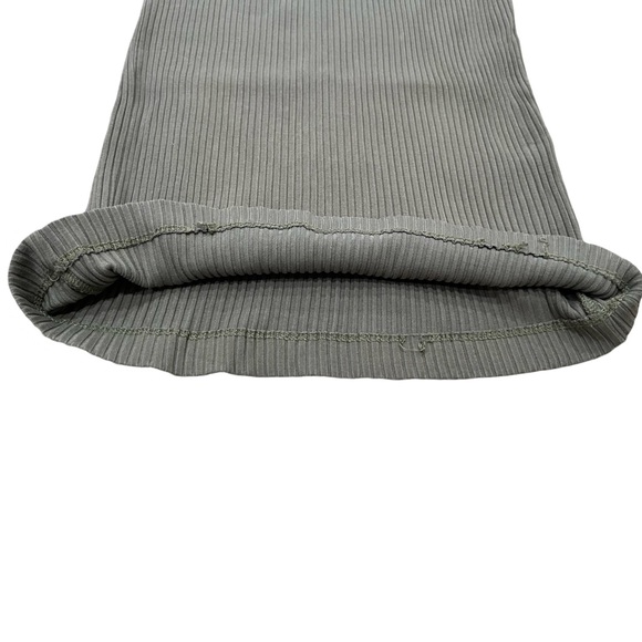 Aritzia Wilfred Free Murdock Ribbed Tank Bodycon Midi Dress | Sage Green | Small - Picture 7 of 10